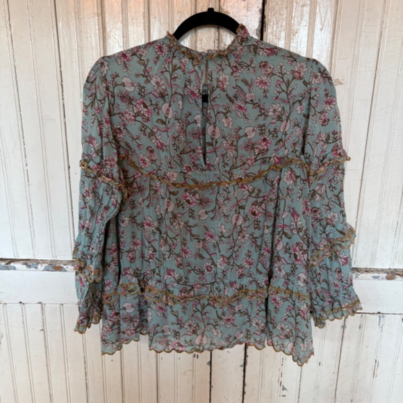 Isabel Marant Etoile Floral Ruffle Blouse, size 38 - Picture 2 of 9